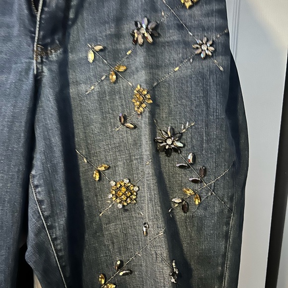 Lane Bryant Rhinestone Jeans, Plus Size 18 - Picture 4 of 8